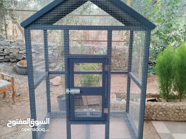 قفاص طيور طبقتين مع جوارير