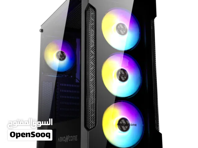 كيس جيمنج ديفيندر للتجميعات فارغ مع 4 مراوح ار جي بي ملون - DEFENDER 4X RGB FANS GAMING CASE