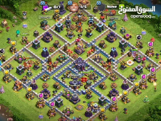 Clash of clans Account . base and clan