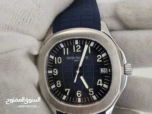 PATEK PHILIPPE AQUANAUT SWISS CLONE rose gold, black, blue AUTOMATIC WATCH