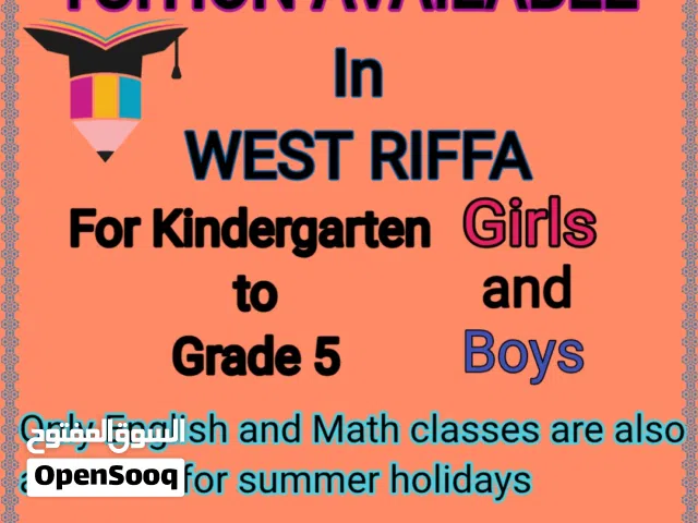 TUITION Available for kids For more information  Read description and contact given number