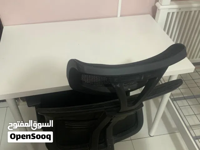 IKEA desk for sale with chair