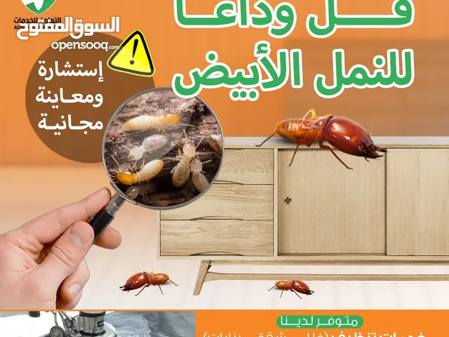شركة مكافحة الرمةو مكافحة جميع الحشرات مع الضمان