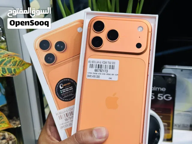 iPhone 17proMax256Gb Orange Arabic official version 100% Battery Less Use Device