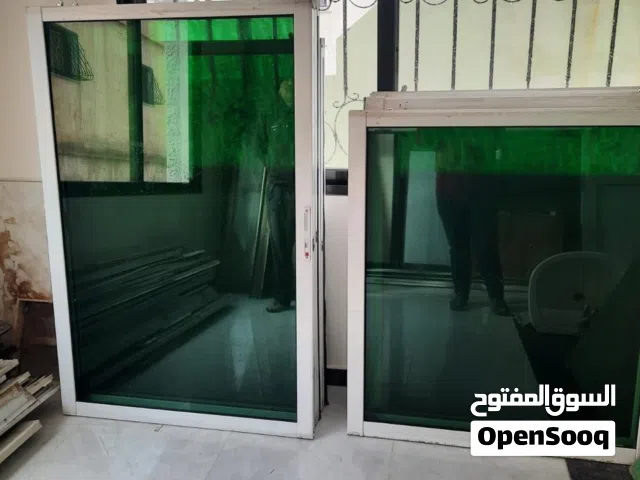 شبابيك المنيوم 200*125 بحال الوكاله عدد 20