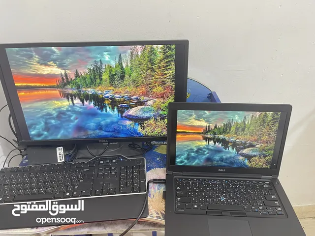 Dell Laptop with Monitor, Mouse,  Dell Monitor Dock