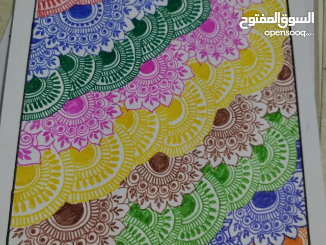 رسم بالالوان السحريه يبعث الراحة