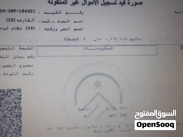 Residential Land for Sale in Irbid Aydoun