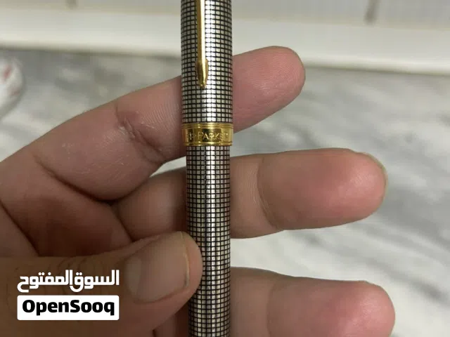 باركر فرنسي اصلي ريشه ذهب عيار 18 ومطلي فضه