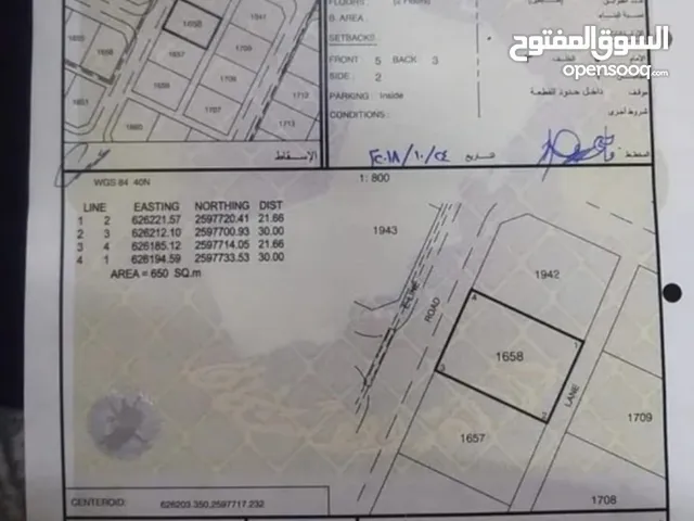 Residential Land for Sale in Al Dhahirah Other