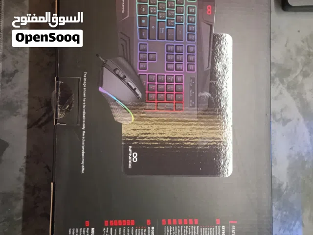 كيبورد وماوس وماوس باد keyboard - mouse - mousepad