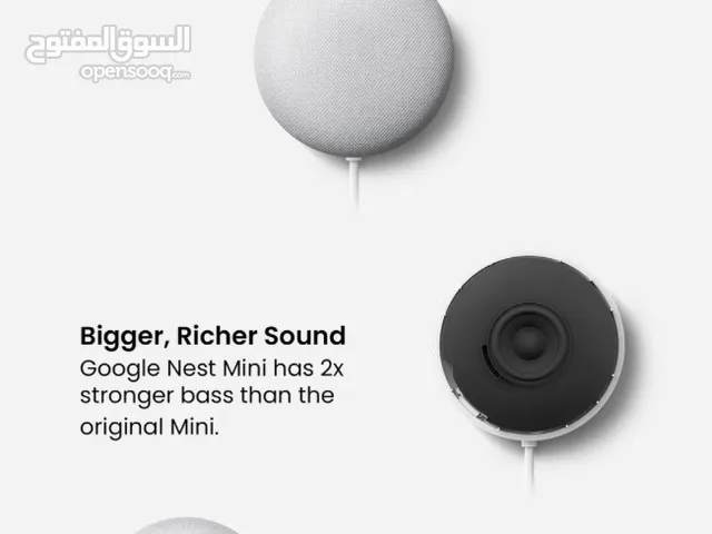 Google Nest Audio – مكبر صوت ذكي بجودة عالية (جديد وأصلي 100%) وجميع اجهزة google الاصلية الجديدة