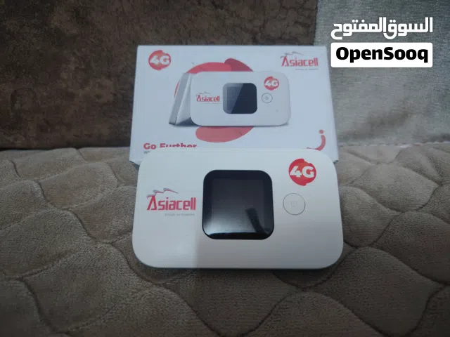 جهاز راوتر لشبكة اسياسيل الاصلي 4G سريع وقوي  مستعمل اخو الجديد بنك ثابت بوبجي وغيرها من الالعاب