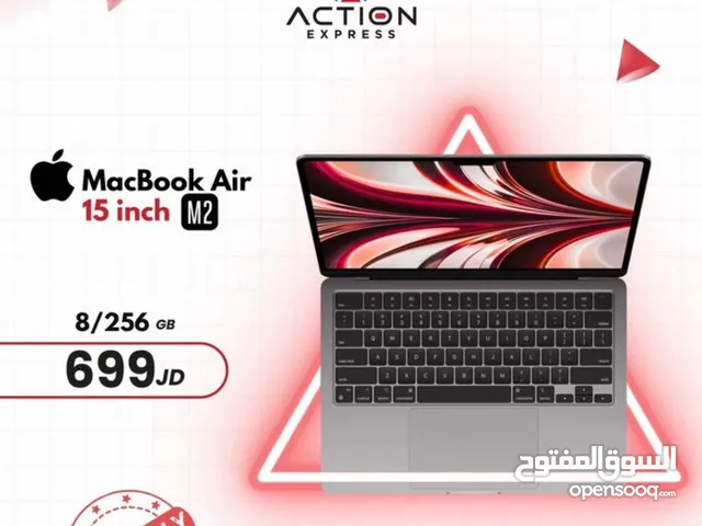 APPLE MACBOOK AIE M2 15 in ماك بوك air m2 15 إنش 8رام /256 جيجا