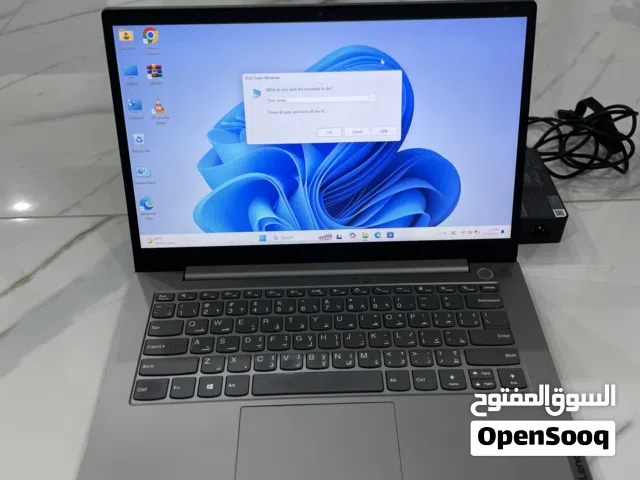 لابتوب بكرتين شاشة Lenovo ThinkBook Core i7 جيل حادي عشر بحالة لجديد الجهاز معدن