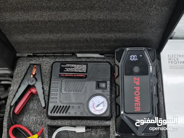 باوربنك شاحن سيارة 100000 مللي أمبير – اشتراك 12 فولت مع منفاخ وكشاف