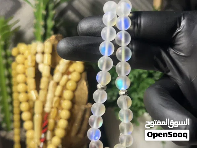 عرض خاص سبحتين 25 بدل ل 30  ضوء لقمر حجر طبيعي 100٪