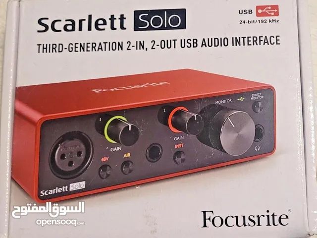 New Sealed Unused Focusrite Scarlett Solo 3rd Generation