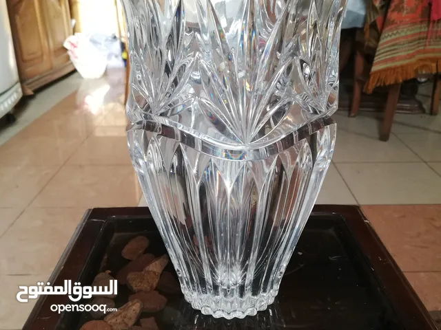 فازة كريستال جديدة لم تستخدم وارد الخارج صناعة إيطالية