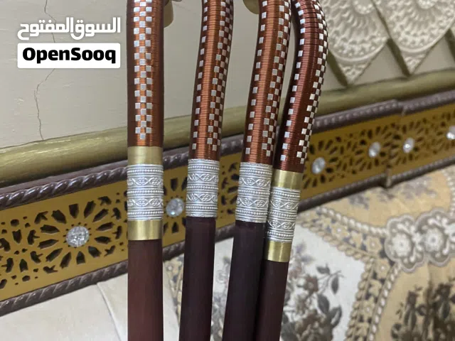 عصي خيزران مصيوغه بفضه ونحاس احمر