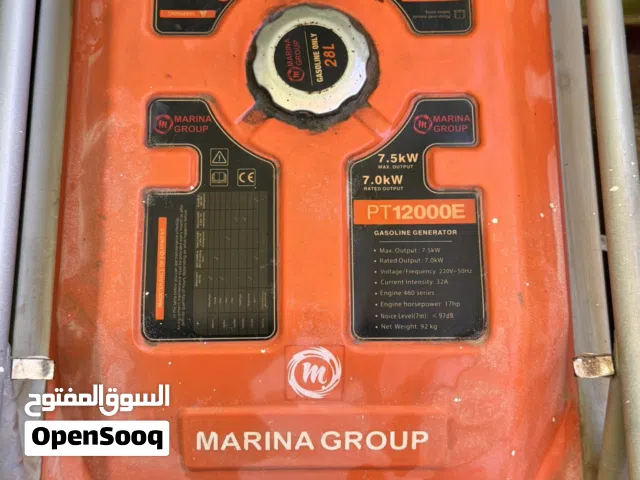 مولد بنزينه من شركة مارينا قروب pt 12000e / 7500 kw مستعمل يبي سيرفز