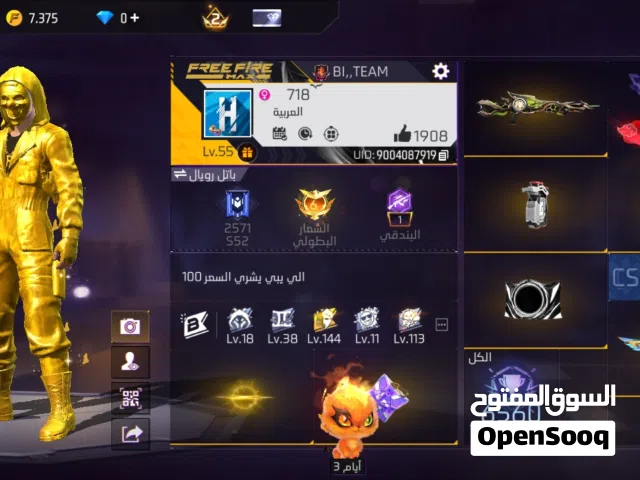 Free Fire Accounts and Characters for Sale in Tripoli