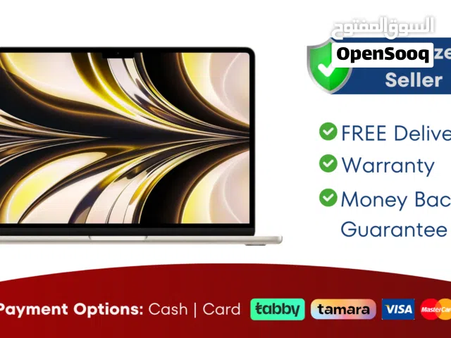 Apple 13" Macbook Air M2 - 8/256GB - Starlight - 2021