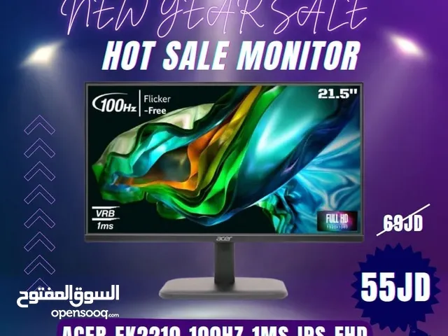 عرض جديد شاشه جيمنج من ايسر 22" 100HZ IPS جديده ب 55 د فقط