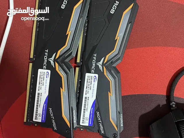 للبيع رامات T-force 16GB DDR4 3200MHz