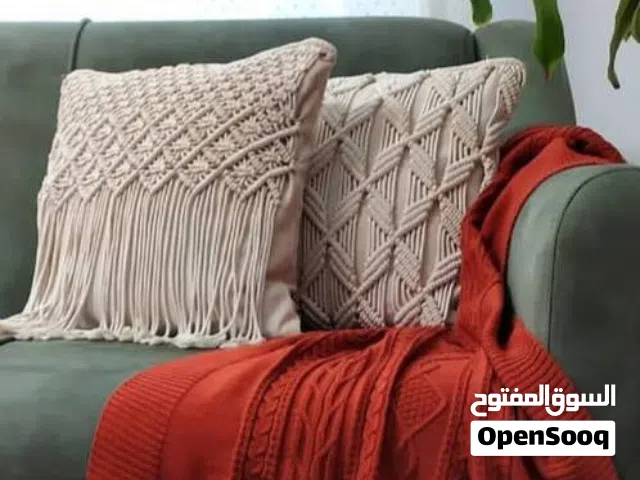 Handmade macrame cushions