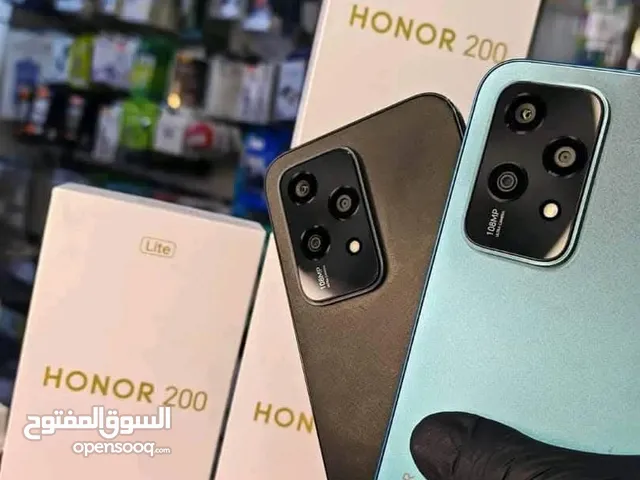 جهاز جديد بالكرتونة Honer 200 leit رام اساسي 8 واضافه 8 جيجا 256 متوفر توصيل