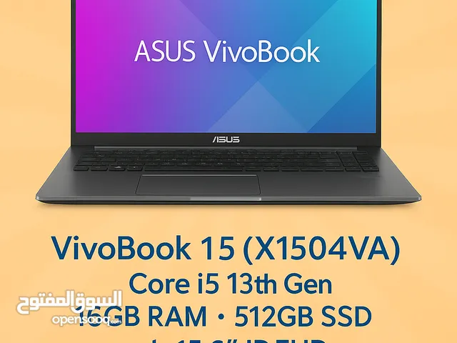 Laptop ASUS Vivobook 15 (X1504VA) core i5 13th 16ram 512ssd