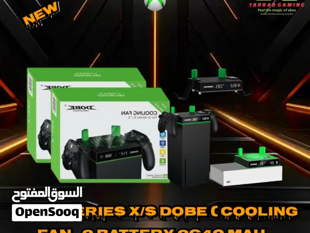 Xbox series x/s fan & 2660 dual Battery مروحه تبريد لاجهز اكس بوكس سيريس اكس و اس مع بطاريتين