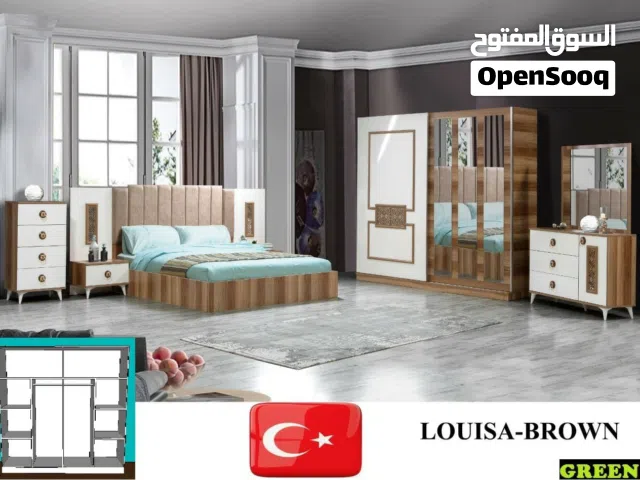 غرف نوم تركي مميزه 8 قطع شامل تركيب و ٰماترس  الطبي Turkish bedrooms 8 items