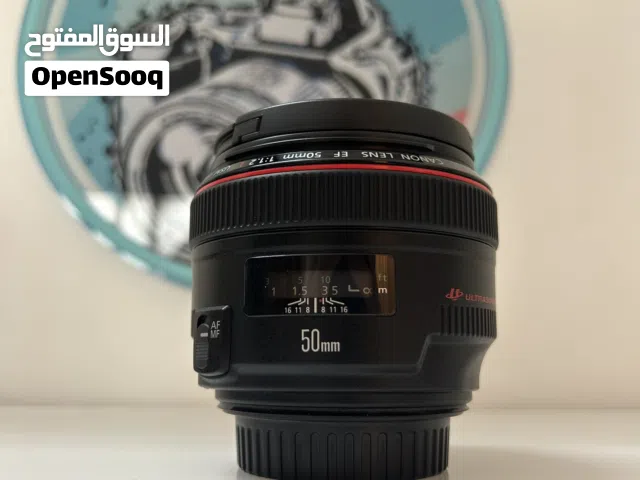 Canon lens 50mm f1.2 red line عدسة كانون