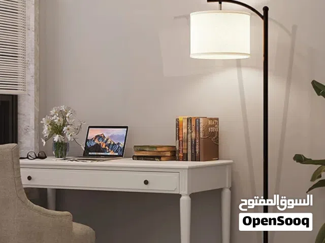 Glafen Modern retro atmosphere standing floor lamp LED three-color adjustable hanging linen lampsha