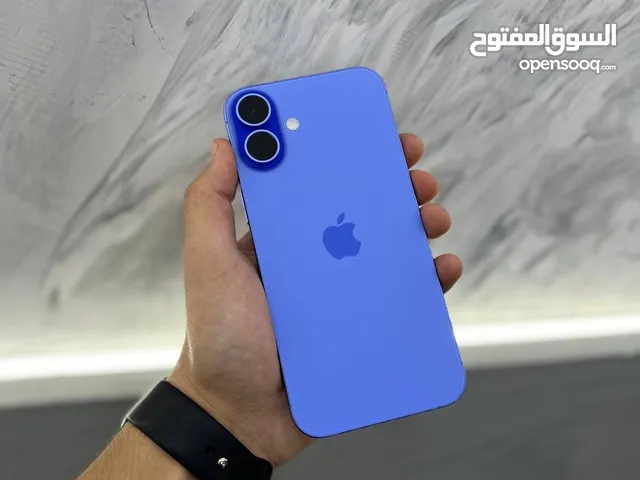ايفون 16 بلس 256 جيجا لون ازرق مميز اجهزة لا تعد انها مستخدمة نسبة البطارية 100%