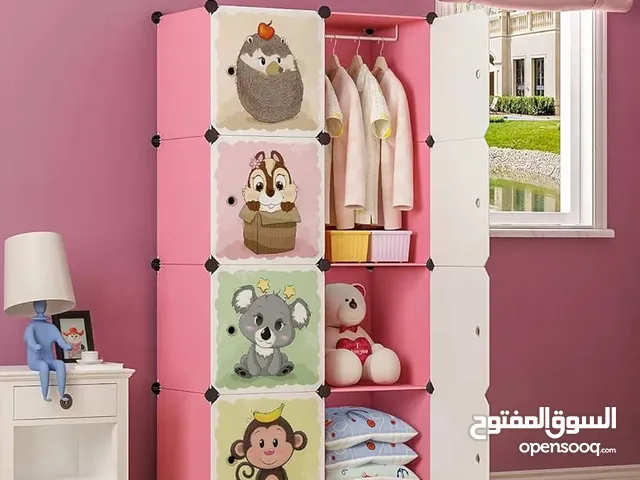 *دولاب تخزين ملابس بلاستيك ب 8 مكعبات بالوان طفوليه متنوعه* ᎯᗰΞΞN ṢṬŐRΞ