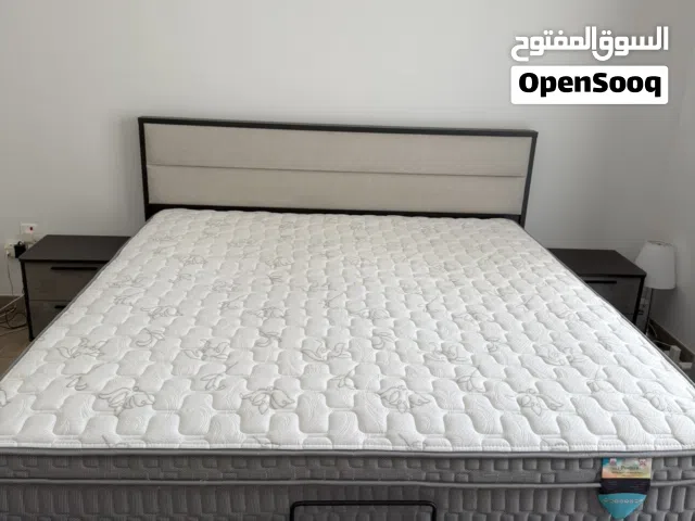 KING SIZE BED + MATTRESS + 2 DRAWERS