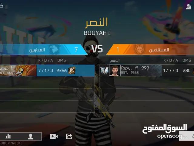 Free Fire Accounts and Characters for Sale in Irbid