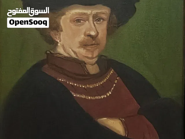 بورتريه مقلد من أعمال الفنان ريمبرانت  تحت عنوان ( Portrait Study after Rembrandt)