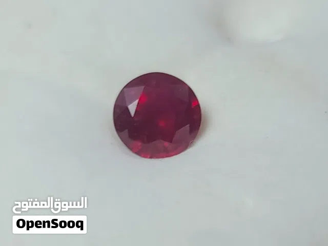 Certified Natural Ruby Stone 5.75 Cts Round Cut Red Semi-Transparent Gemstone