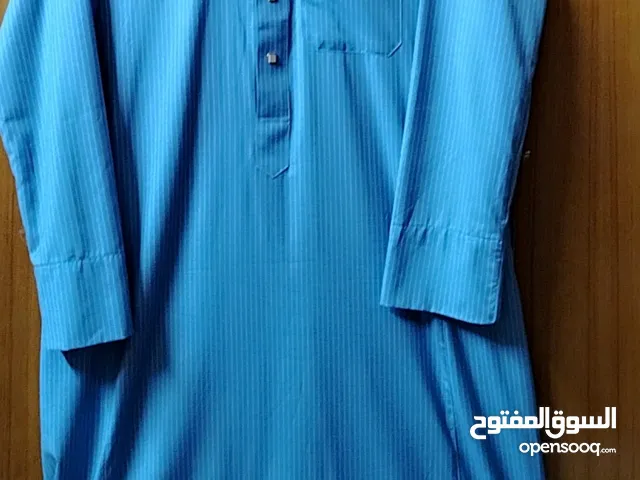 دشداشة جديدة مامستخدمة فصال قياس 58 الى 59 اللون ازرق مقلم السعر 35 وبيهة مجال بغداد الحبيبية