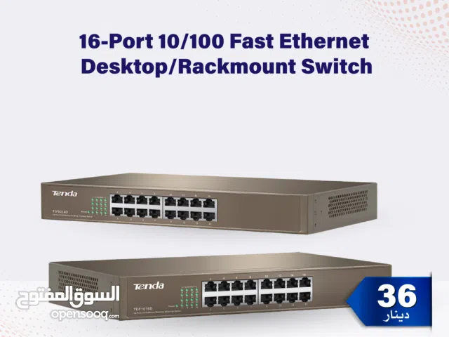 Tenda TEF1016D – مفتاح شبكة إيثرنت 16 منفذ جيجابت