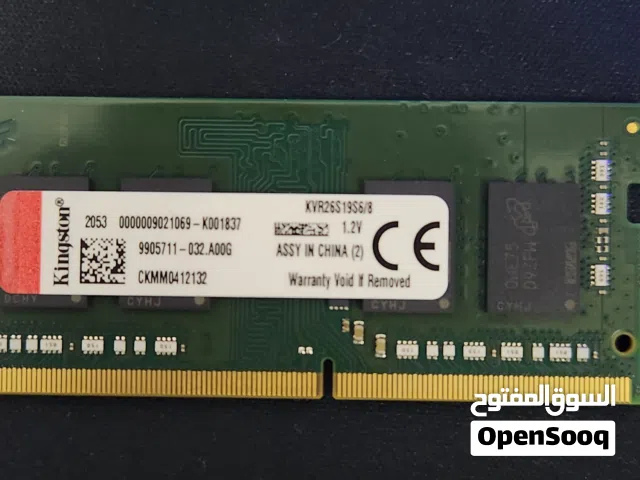 Kingston DDR4 8GB SODIMM RAM 2666 MHz Laptop RAM