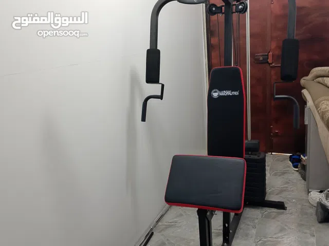 محطة العاب رياضية منزليه شركة MARSHAL.FItness حجم منزلي ميزتها متاخذش مكان المكينه بصفه عامه كوابل ع