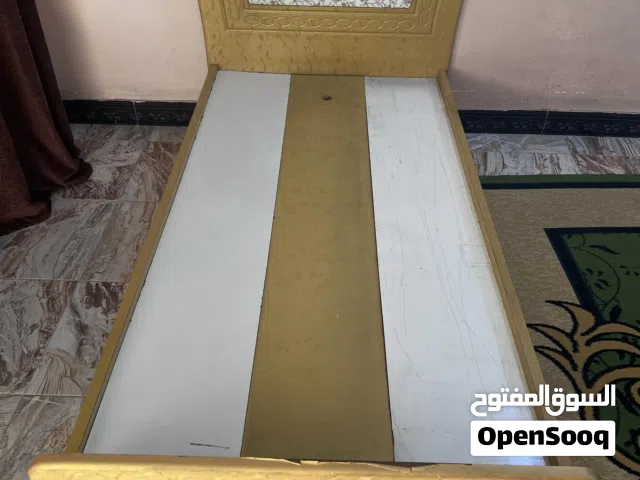 سرير منام نفر واحد خشب و رباط حديد