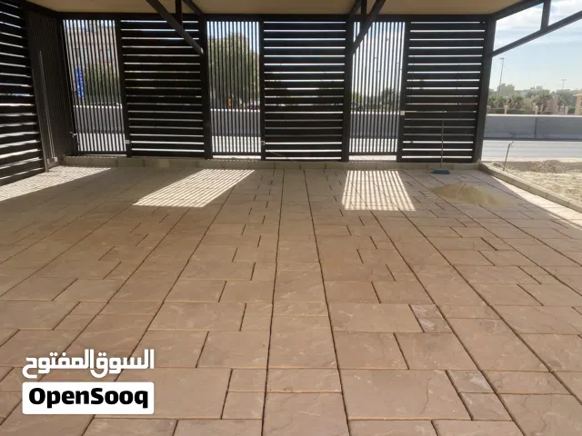 تركيب بلاط متداخل وتايل صناعي وسياج تركي