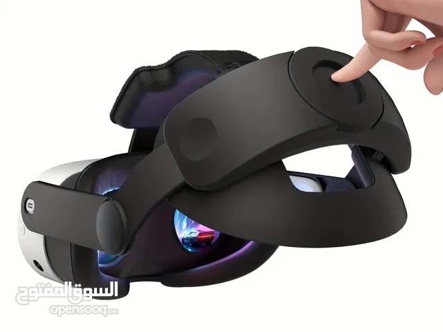 Premium QUEST 3/3S Black Elite Headset with One Knob Click