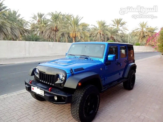 For Sale Single User 4x4 W Drive Jeep Wrangler Sahara Unlimited 2016 Blue 3.6 L V6